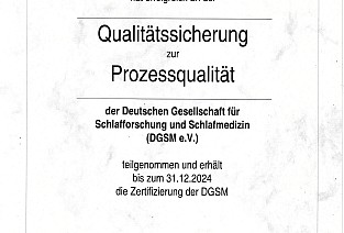 DGSM Rezertifizierung 2023/2024 – Zentrum Atmung und Schlaf Dr. Trümper Erfurt